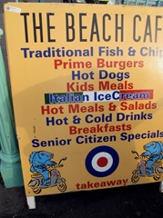 Кафе, реклама, Brighton beach